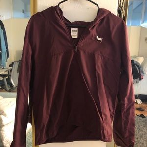 PINK Maroon Windbreaker